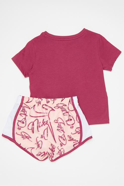 Nike essentials all-over print tempo set - washed coral