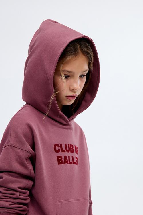 Sweatshirt ballet - dark red
