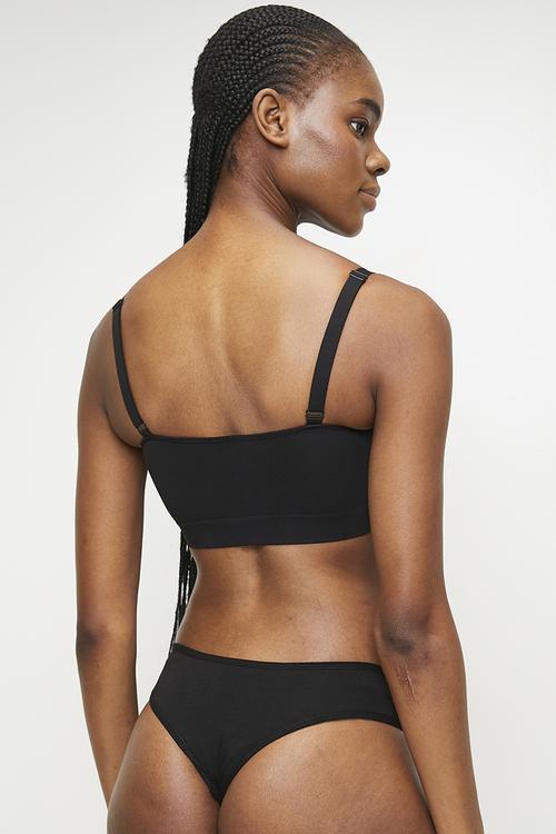 Bralette with lace - Black