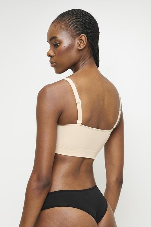 Bralette with lace - Ecru beige