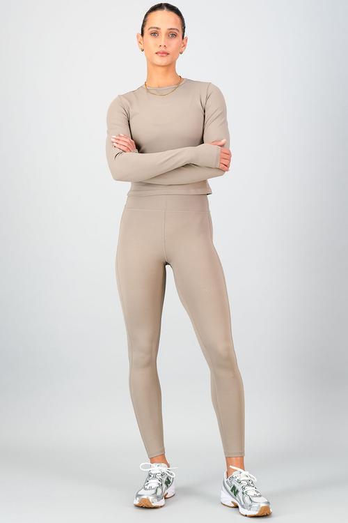 Olivia Fitted Long Sleeve - Cashew