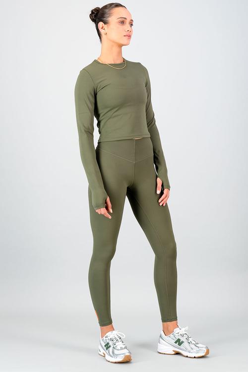 Olivia Fitted Long Sleeve - Olive