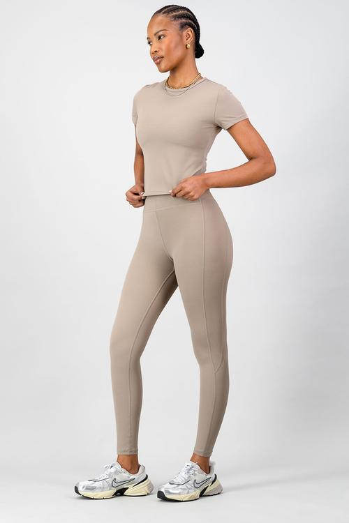 Olivia Fitted Tee - Cashew