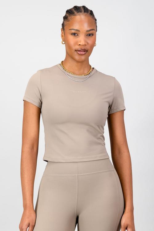Olivia Fitted Tee - Cashew