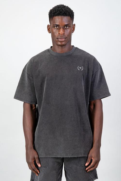 Ultra Heavy Oversized Tee - Acid Black
