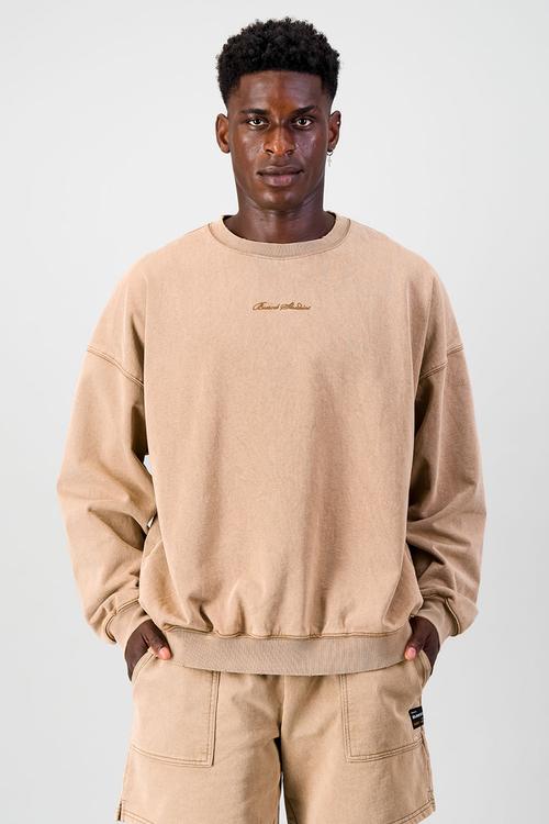 Ultra Heavy Crew Top - Brown