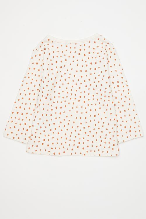 Long sleeve tee - white/multi