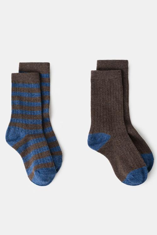 Socks RIBSTRIP - Brown