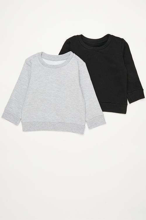 2 Pack sweatshirt - black & grey