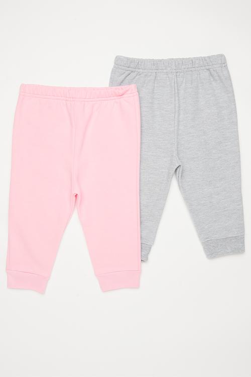 2 Pack joggers - pink/grey