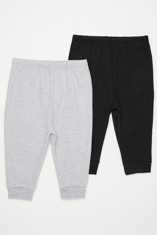 2 Pack joggers - black/grey