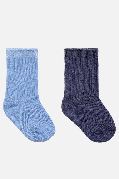 Socks ribb - medium blue