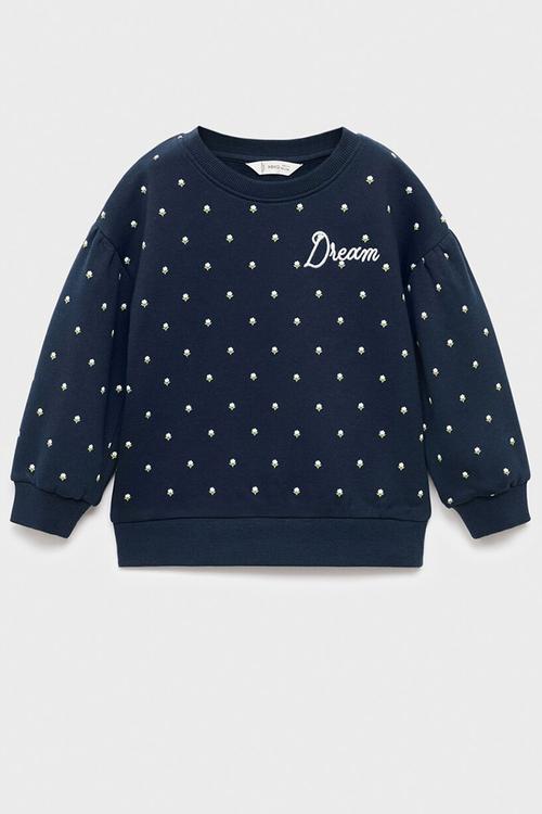Embroidered sweatshirt - navy