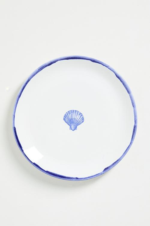 Shell side plate - Blue & White
