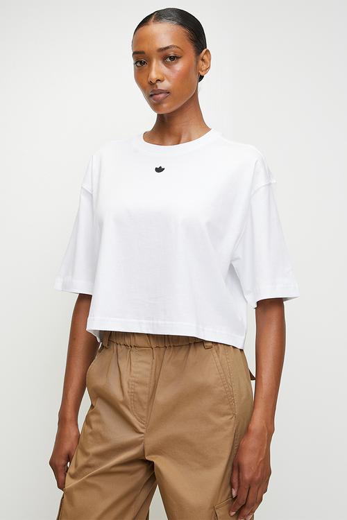 Ess Crop Tee W S26 - White