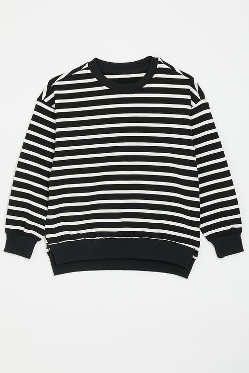 Striped sweatshirt - black