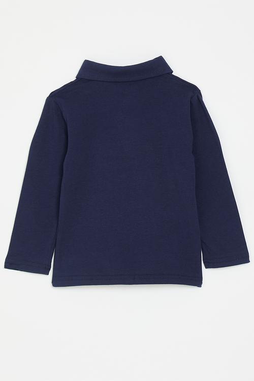 Long sleeve golfer - navy
