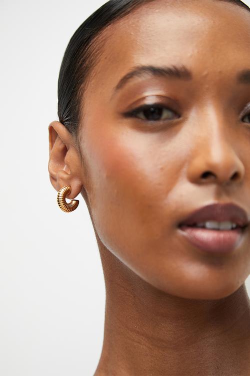 Bold Hoop Earrings - Gold