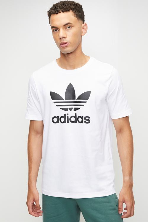 Trefoil Tee - White/Blk