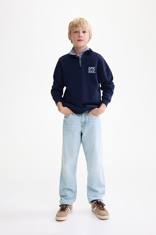 Jeans dad - open blue