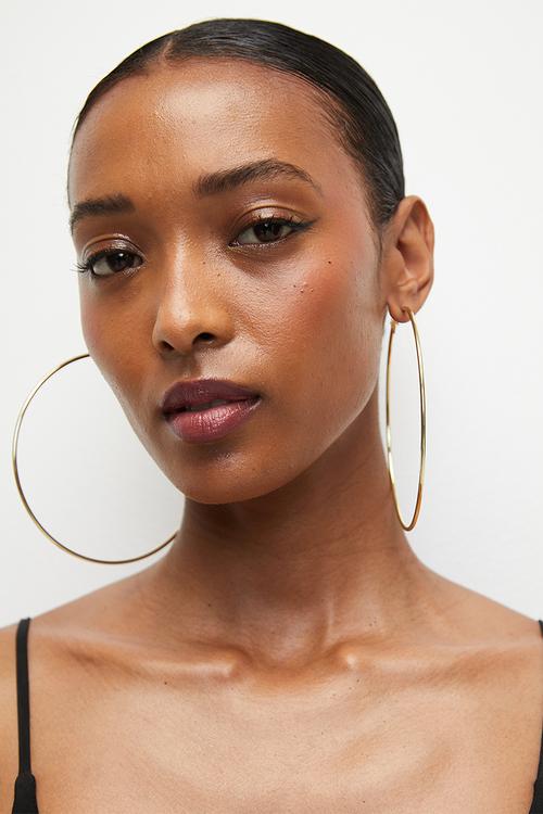 Ella oversized hoop earring - gold