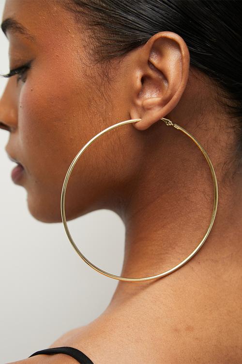 Ella oversized hoop earring - gold