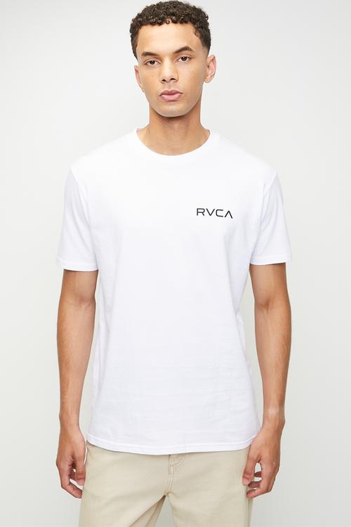Small Rvca Essentials Ss - White & Black Logo