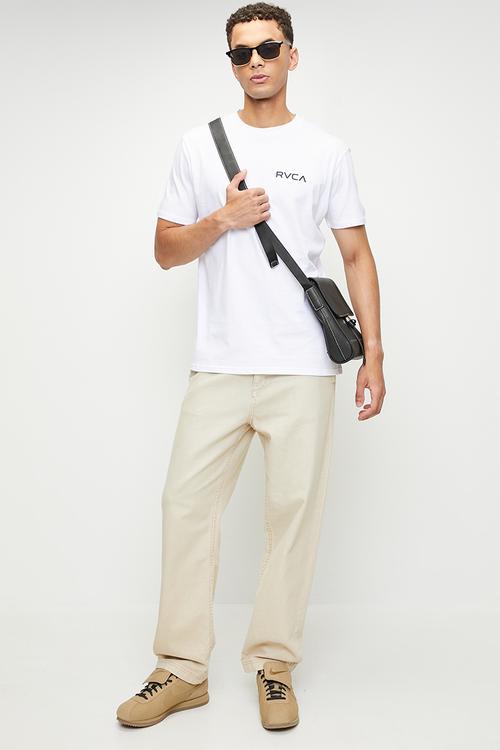Small Rvca Essentials Ss - White & Black Logo