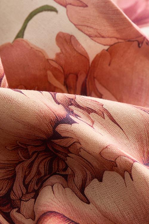 Patterned cushion cover - pink,multi