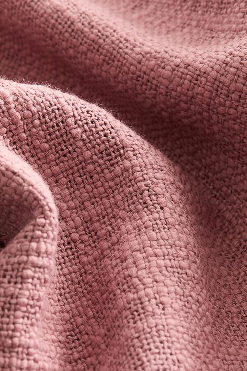 Slub weave cushion cover   dusty pink 