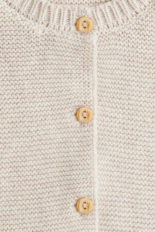 Knitted cardigan - light beige