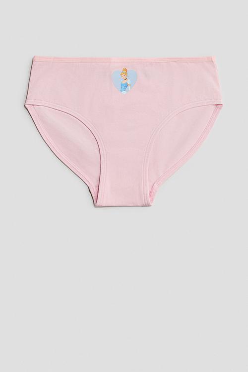 7 pack cotton briefs - light pink disney princesses