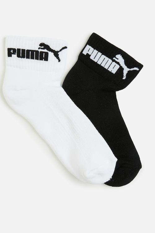 Ladies 2 Pack Low Cut Graphic Sock - White/Black