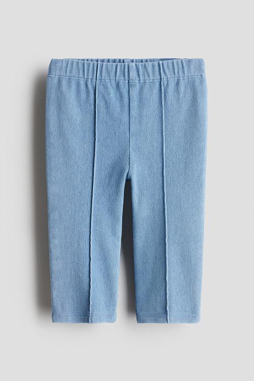 Pintuck leggings - light blue
