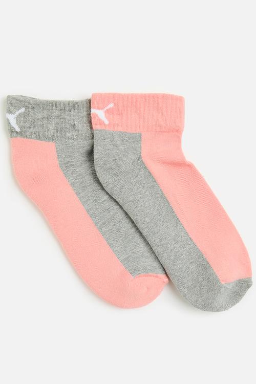 Ldies cushion 2pk socks - multi