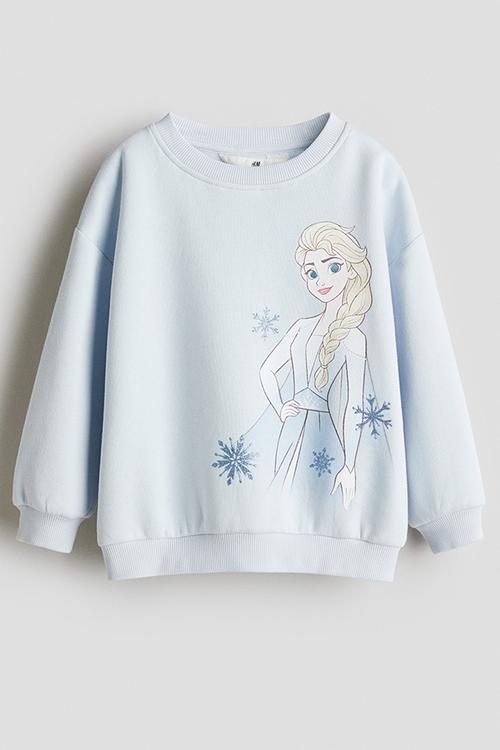 Printed sweatshirt - light blue frozen