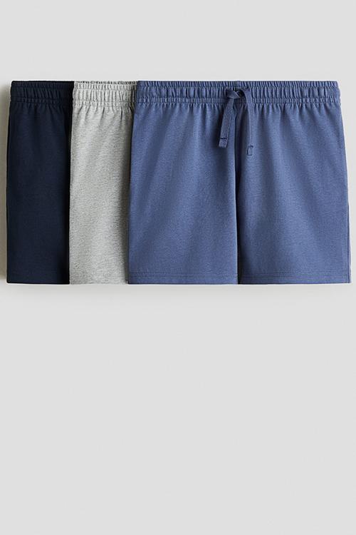 3 pack cotton shorts - multi