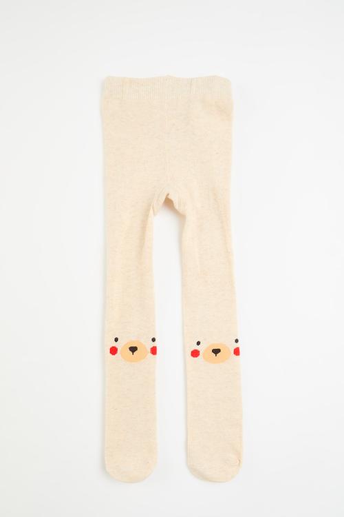 Stockings - cream/bear