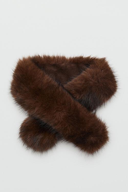 Mink1 scarf-brown