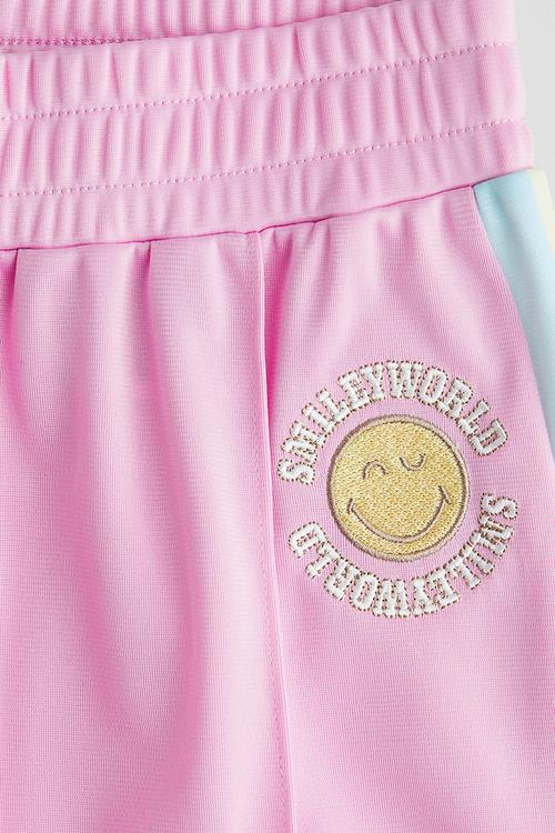 Wide-leg track pants - bubblegum pink smileyworld® 