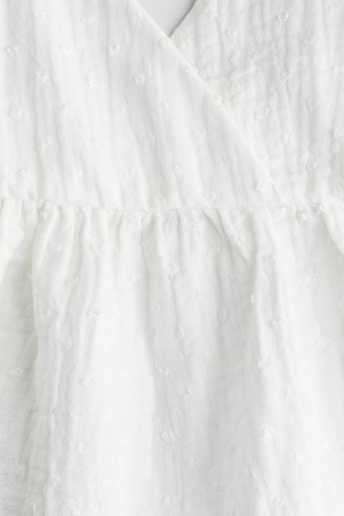 V-neck strappy top - white