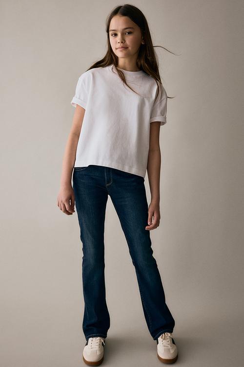 Bootcut leg low jeans - dark denim blue