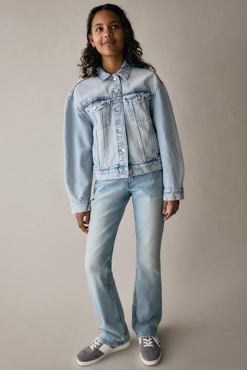 Bootcut leg low jeans - light denim blue