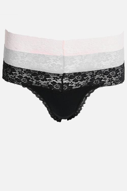 Everyday Lace Comfy G String 3Pk - multi 