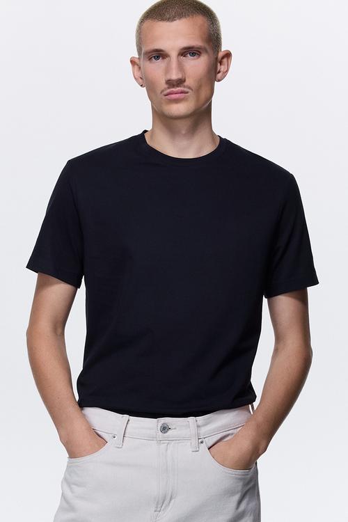 Slim fit T-shirt - navy blue