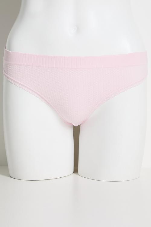 Seamless High Cut G String Brief 3Pk - Black/Grey Marle/Pink Kiss Texture