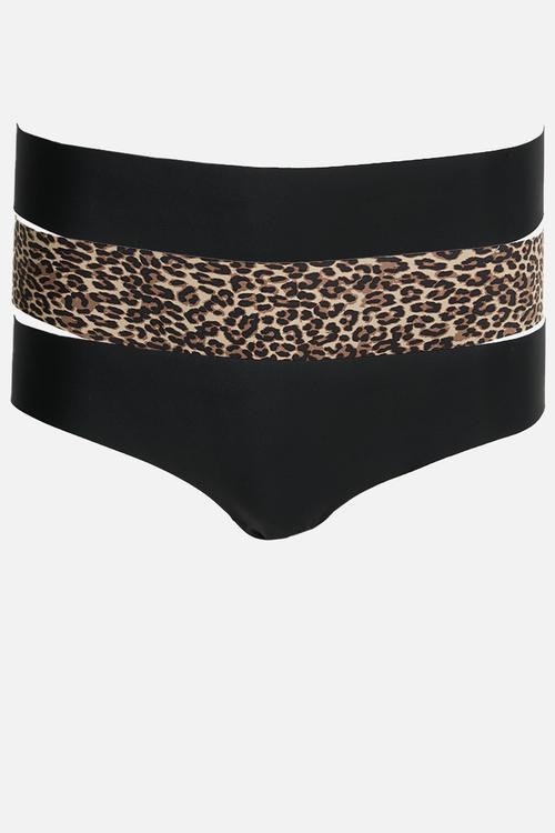 The Invisible Cheeky Brief 3Pk - Black/Black/Taylor Leopard