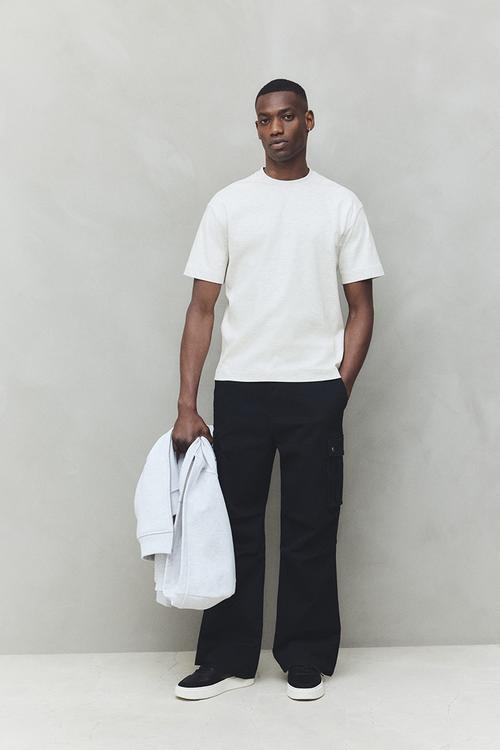 Loose fit T-shirt - light grey marl