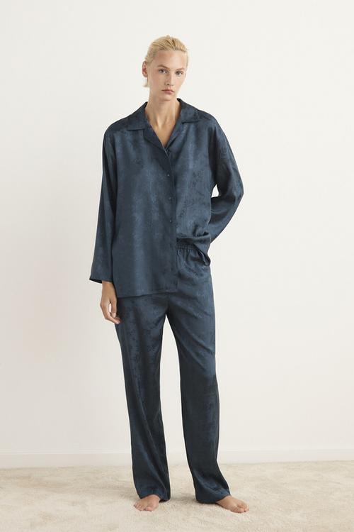 Pyjama trouser quars- dark blue