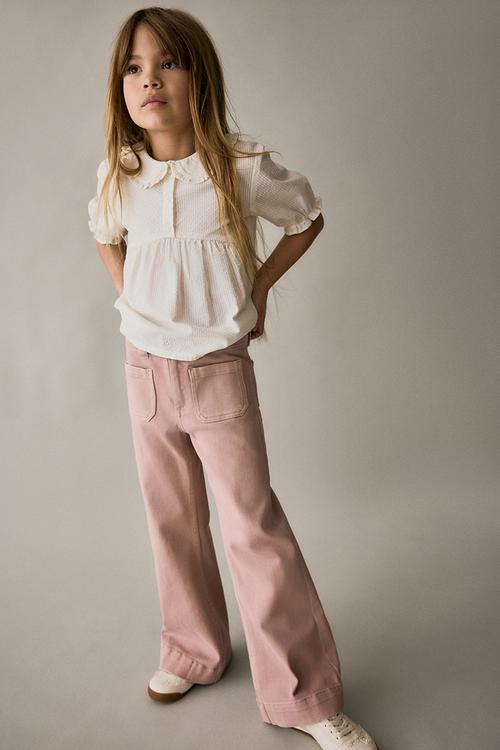 Flared leg jeans - light dusty pink